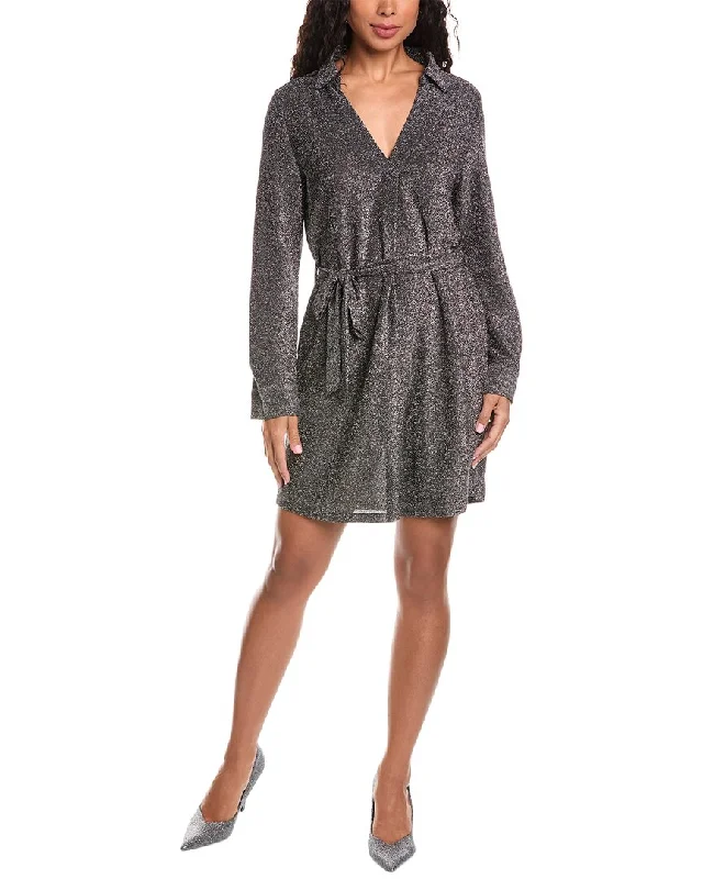 ANNA KAY Lurex Mini Dress Cozy Sweater Mini Dress