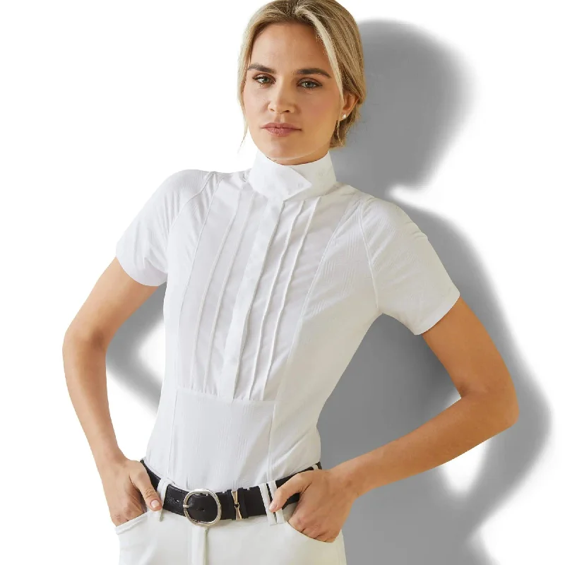 Ariat luxe show shirt for ladies short sleeves Comfortable Stretch Short Shirt