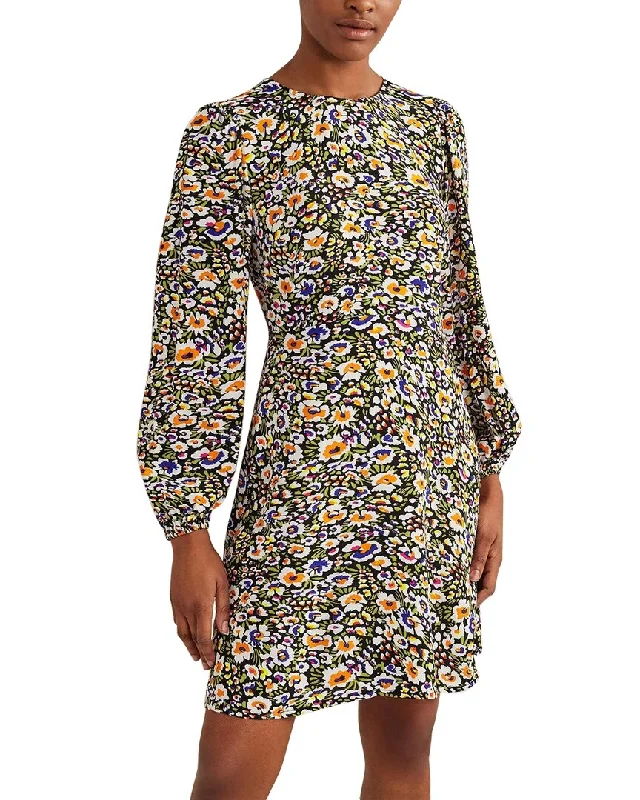 Boden Crew Neck Print Mini Dress Trendy Bodycon Mini Dress