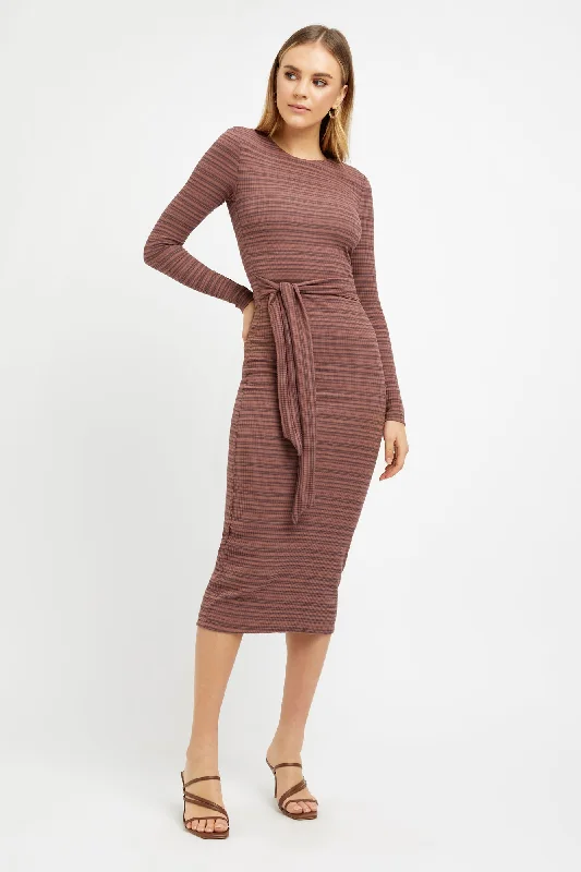 Dakota Midi Dress Trendy Boho Midi Dress