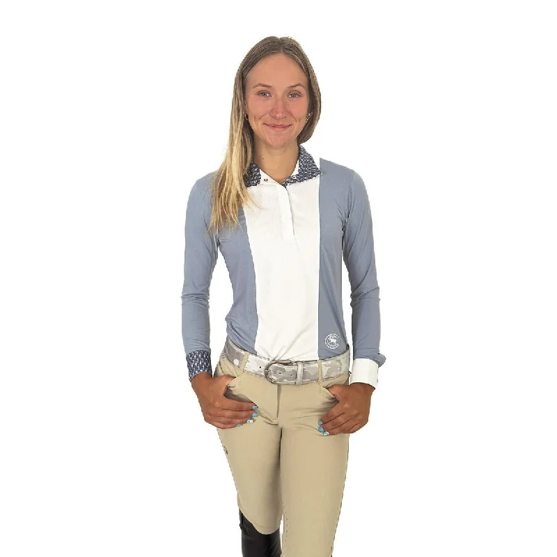 Essex Classics Ladies "Looking Back" Luna Performance Long Sleeve Show Shirt Soft Silk Short Sleeve