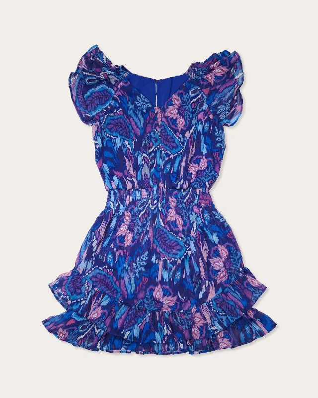 Girls Printed Lola Mini Dress Stylish Spaghetti Strap Mini Dress