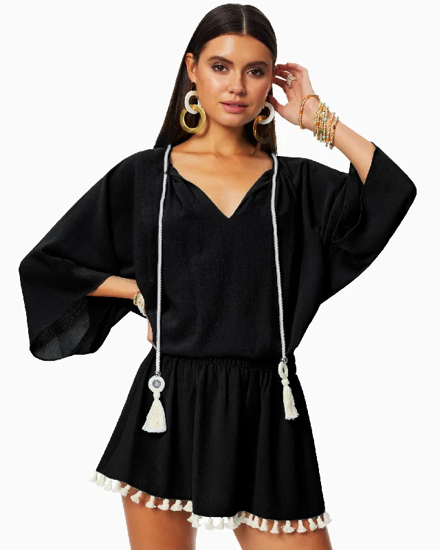 Katana Coverup Mini Dress Elegant Satin Mini Dress