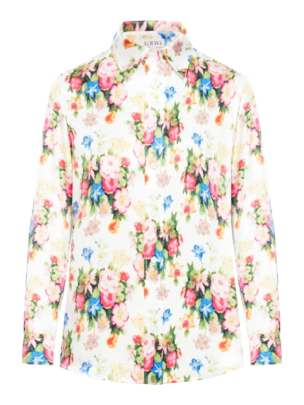 flower print shirt Trendy Summer Short Sleeve