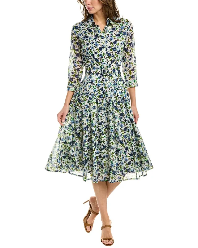 Samantha Sung Audrey Midi Dress Comfortable Floral Print Midi Dress