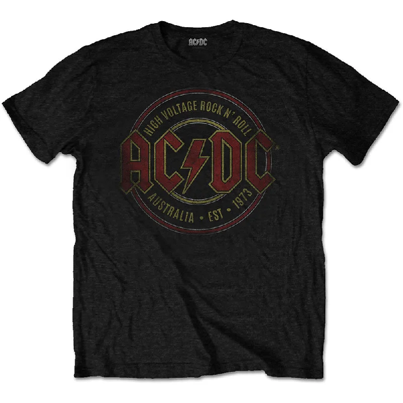 AC/DC | Official Band T-Shirt | Est. 1973 Anti-Shrink Durable Soft