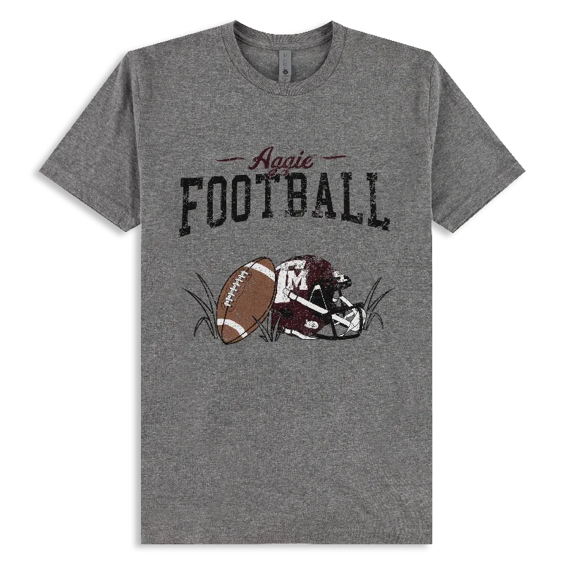 Texas A&M Aggie Football Helmet T-Shirt Front Pockets Side Pockets Patch Pockets