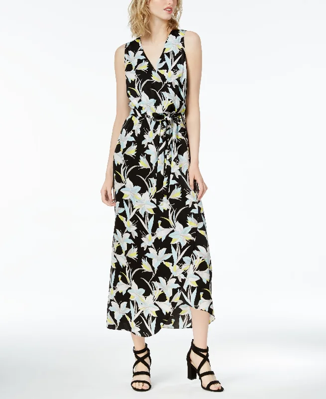 Bar III Printed Wrap Maxi Dress Classic Strapless Maxi Dress