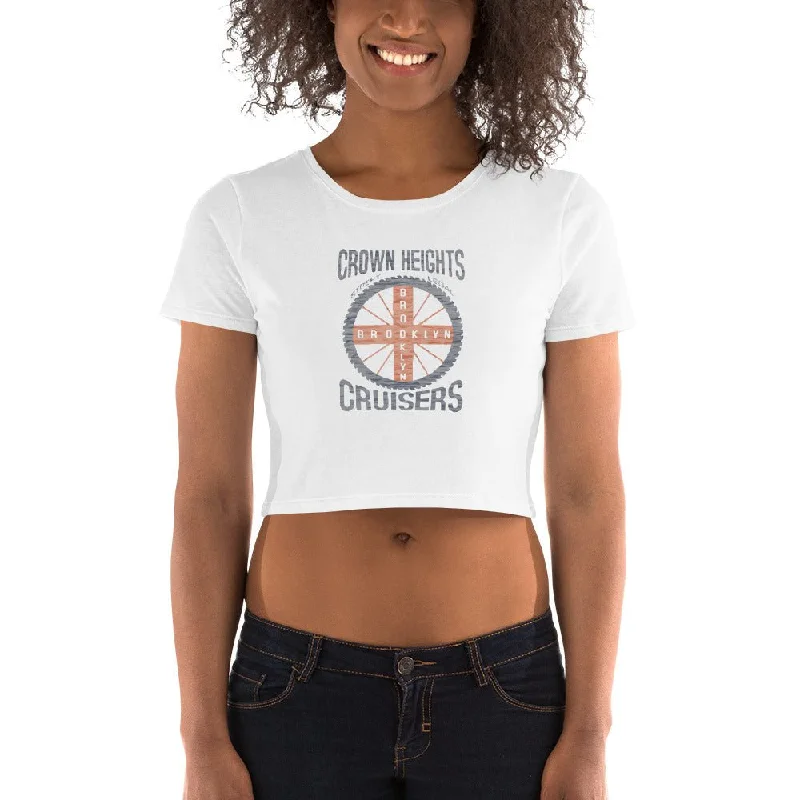 Womens Crop Graphic Tee Crown Heights Oversized T-Shirt Spandex breathable