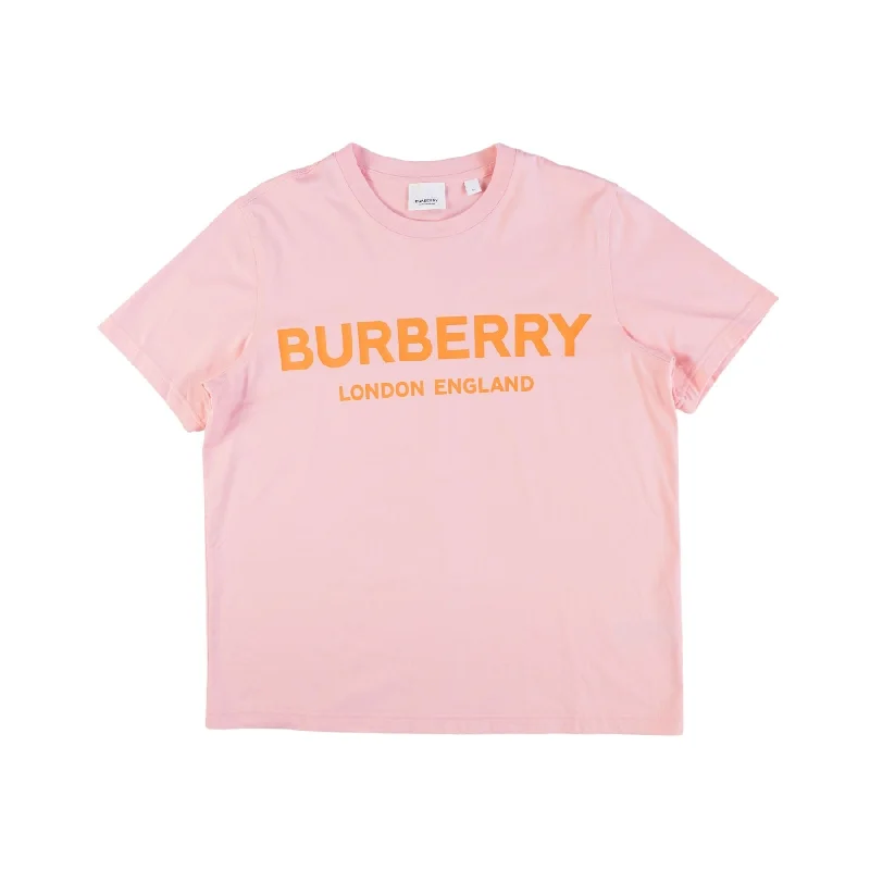 Burberry Logo T-Shirt - Women's M Collared Crew Neck Turtle Neck