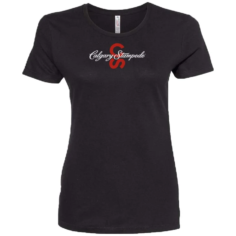 Calgary Stampede Women's Logo T-shirt Jersey Fabric Tulle Fabric Batik Fabric