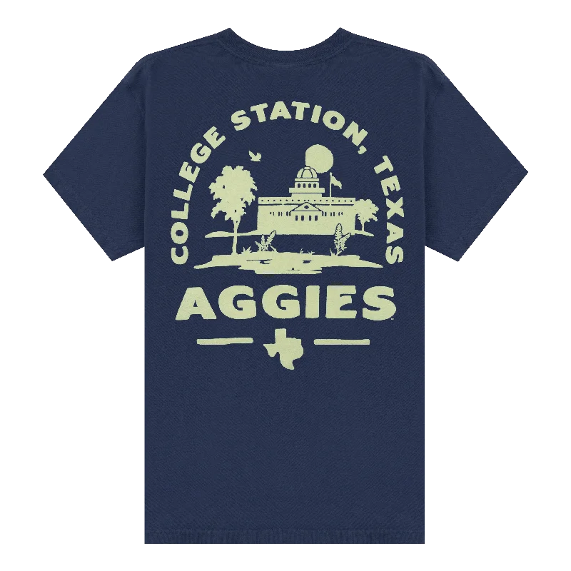 Texas A&M Aggies College Station Oasis T-Shirt Thin T-Shirt Open Front Quick Dry