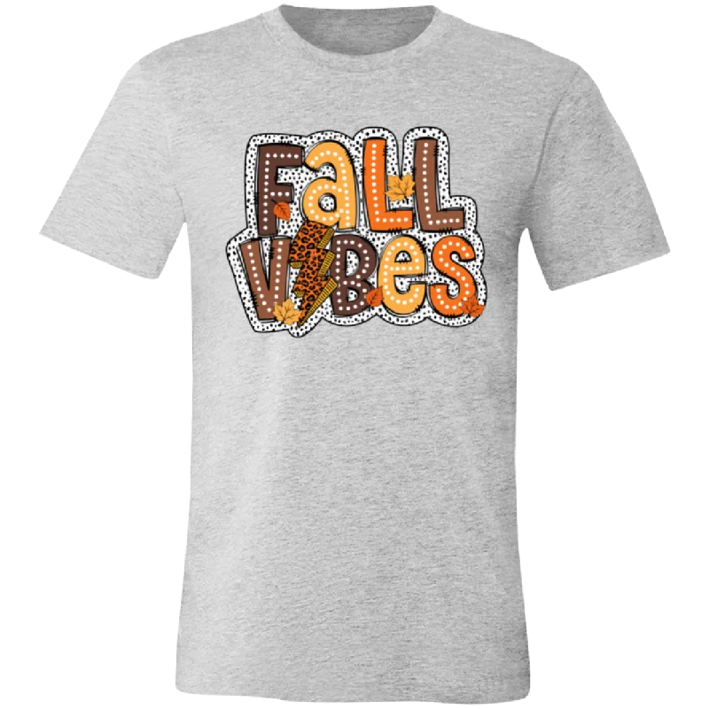 Fall Vibes Unisex BC Tee Asymmetrical Pockets Print