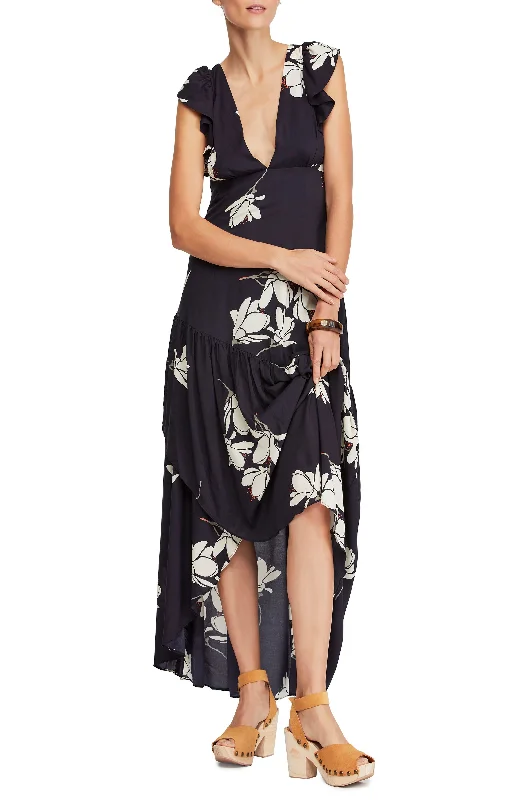 Free People Shes A Waterfall Maxi Dress Fashionable Chiffon Tiered Maxi Dress