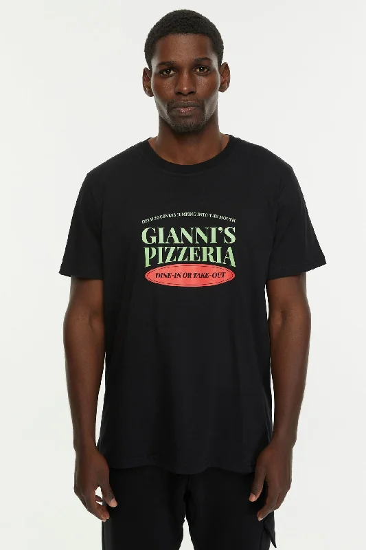 Giannis Pizzeria / T-shirt Zippered Buttoned Snapped