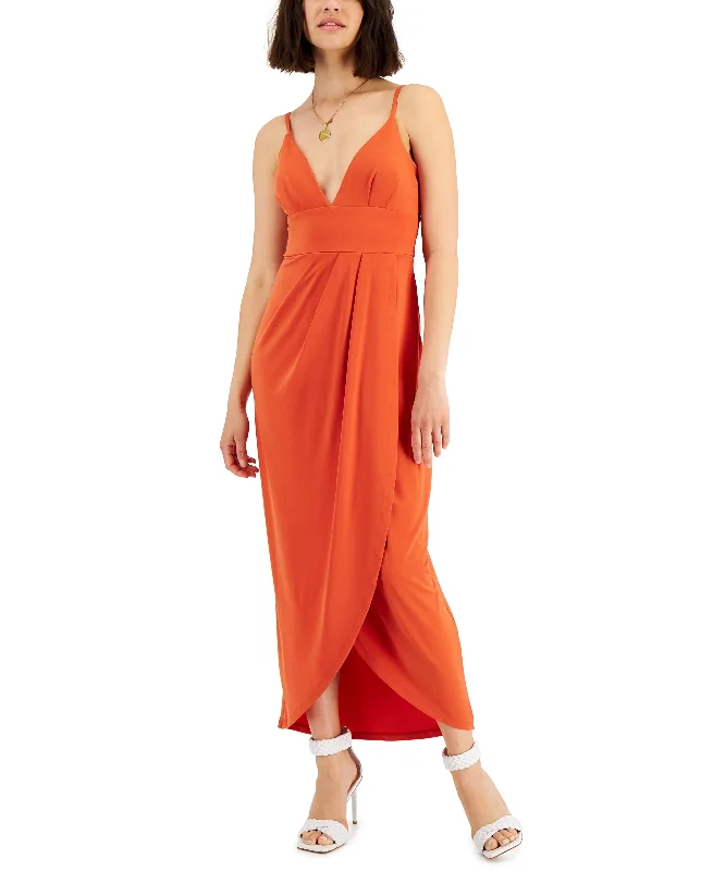 INC International Concepts Womens Wrap Maxi Dress Fashionable Sleeveless Maxi Dress