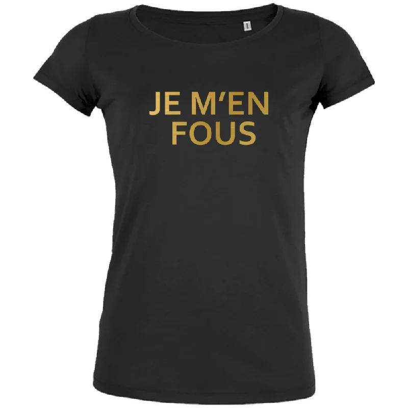 Je m'en Fous Women's Organic Tee Wool Fabric Cashmere Fabric Tweed Fabric