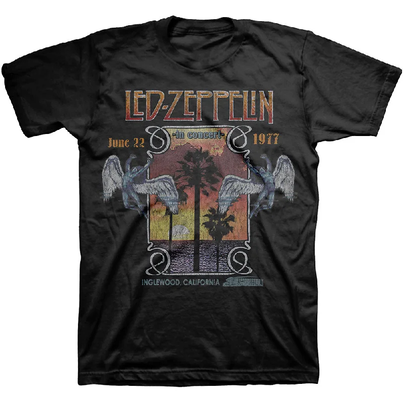 Led Zeppelin | Official Band T-shirt | Inglewood Mesh Canvas Denim