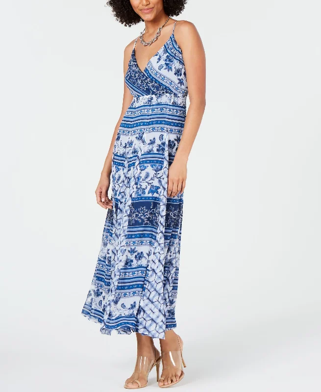 Printed Pleated Maxi Dress Classic Solid Maxi Dress