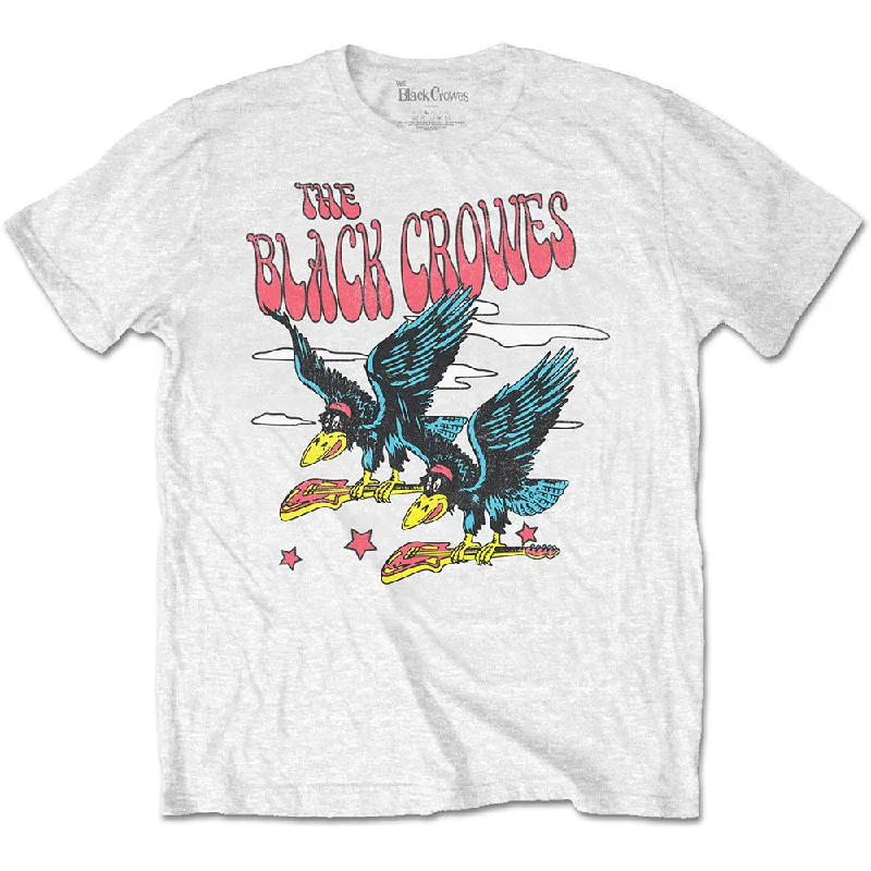 The Black Crowes | Official Band T-Shirt | Flying Crowes Lace Blend Ribbed Blend Corduroy Blend