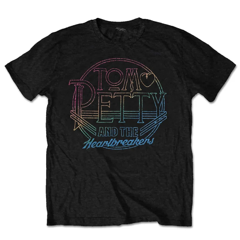 Tom Petty & The Heartbreakers | Official Band T-shirt | Circle Logo Terry Blend Velvet Blend Canvas Blend