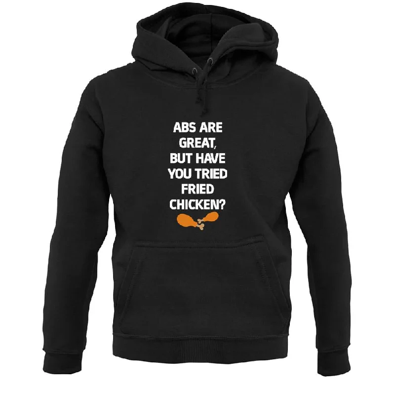 Abs Are Great, Fried Chicken Unisex Hoodie Hoodie with Slim Fit Tailored Modern