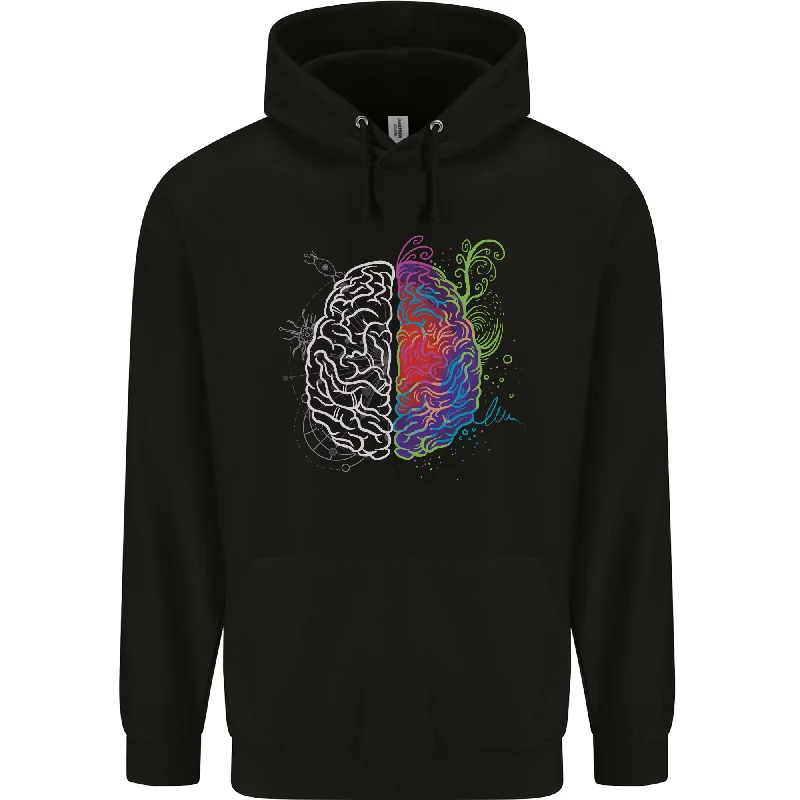 Artistic Technical Brain Artist Engineer Mens 80% Cotton Hoodie Hoodie with Zipper Placket Modern Functional