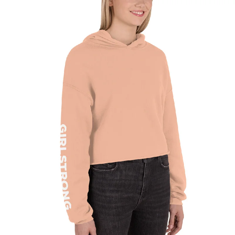 EVERYDAY FLEECE, COZY CHIC CROPPED HOODIE GEORGIA PEACH Hoodie with Earth Tones Natural Calm