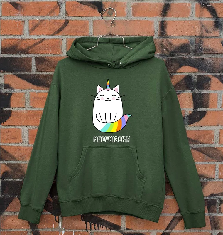 Cat Unicorn Unisex Hoodie for Men/Women Hoodie with Cropped Fit Short Trendy