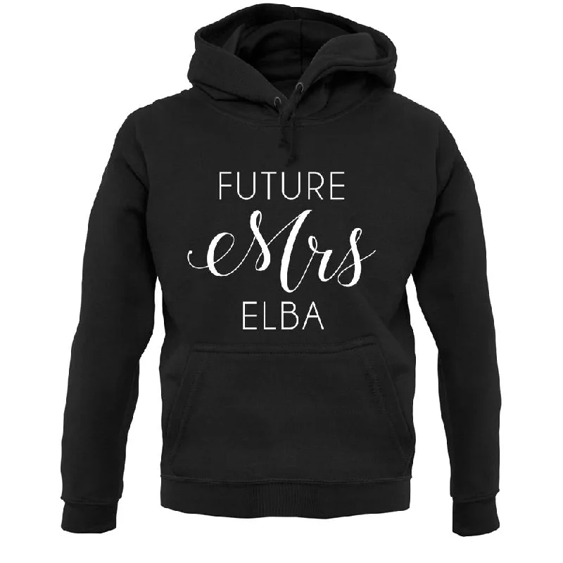 Future Mrs Elba Unisex Hoodie Hoodie with High Neck Warm Protective