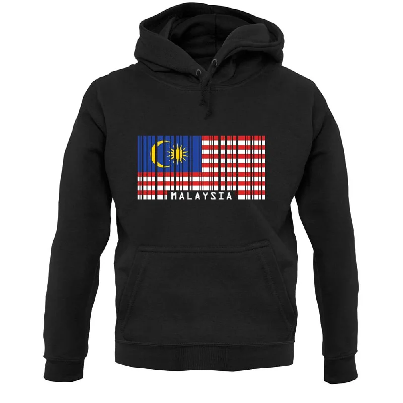 Malaysia Barcode Style Flag Unisex Hoodie Hoodie with Lace Feminine Delicate