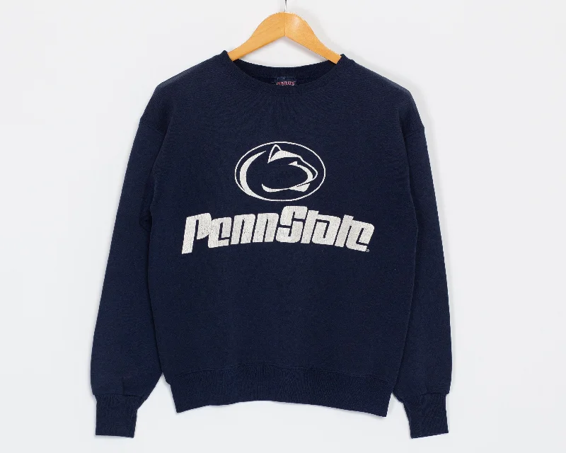 Medium 90s Penn State Sweatshirt Hoodie with Bell Sleeves Flared Feminine