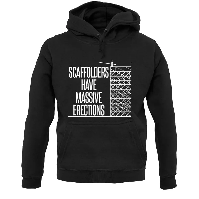 Scaffolders Have Erections Unisex Hoodie Hoodie with Logo Branding Identity