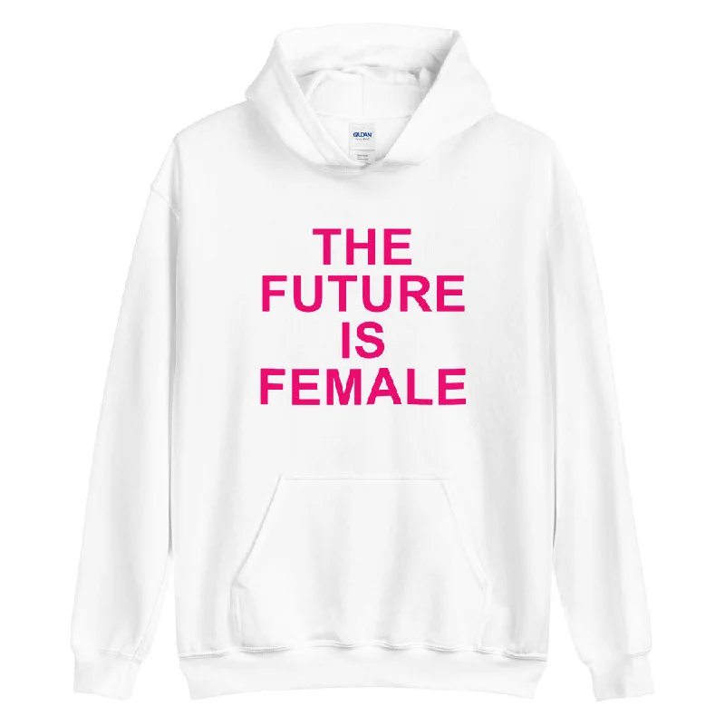 THE ESSENTIAL UNISEX HOODIE WHITE Hoodie with Hood Adjustable Protection