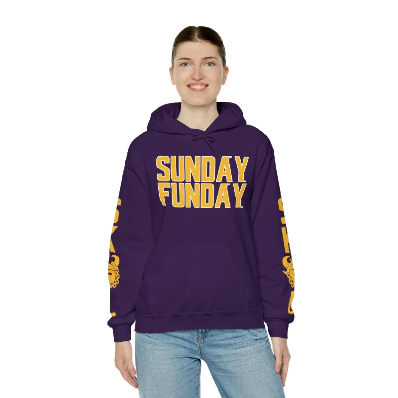 Unisex Heavy Blend™ Hooded Sweatshirt - SUNDAY FUNDAY + Original (Sleeves) Hoodie with Puffed Sleeves Voluminous Trendy