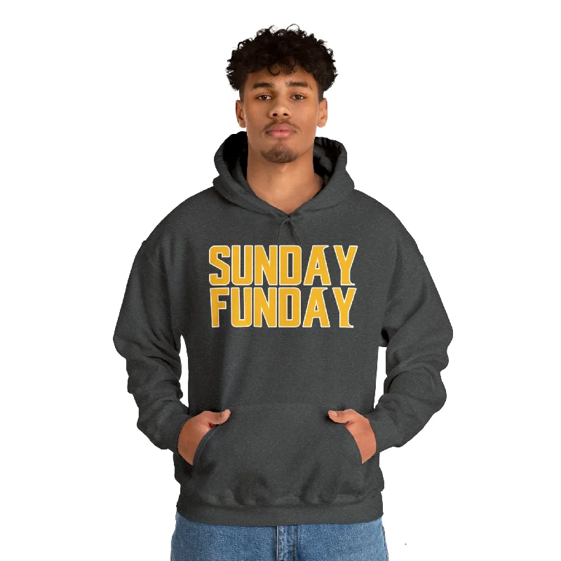 Unisex Heavy Blend™ Hoodie - SUNDAY FUNDAY Hoodie with Full-Zip Functional Layering