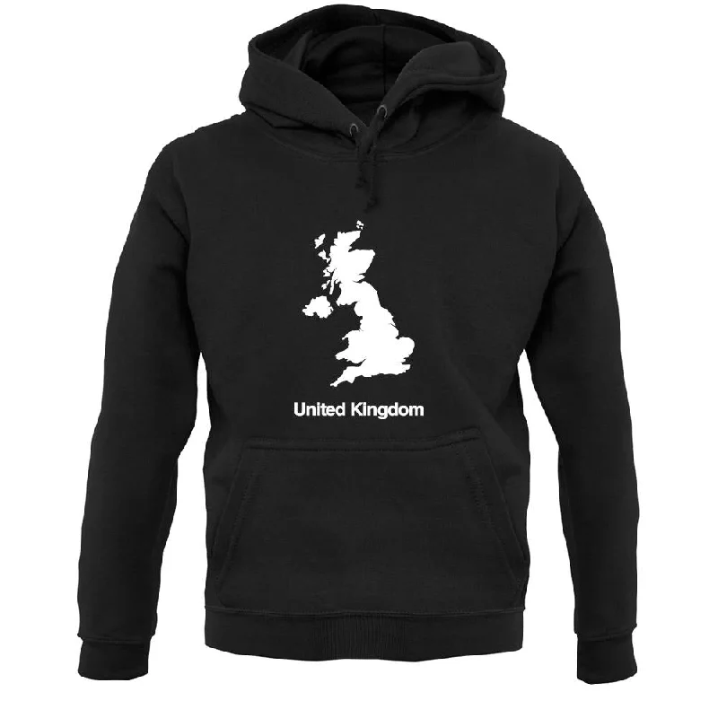 United Kingdom Silhouette Unisex Hoodie Zip Hoodie Drawstring Kangaroo Pocket