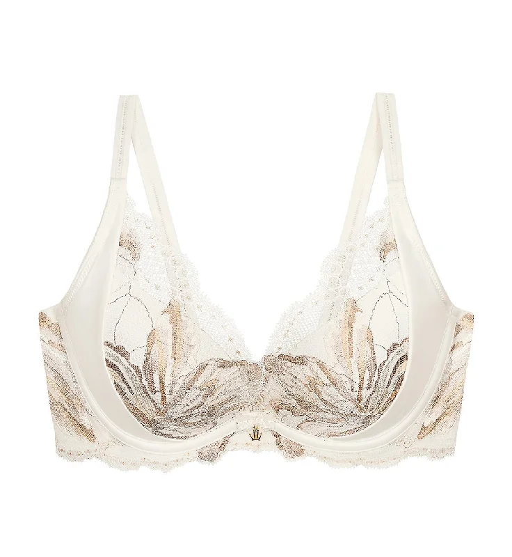 ARTISAN LACE DEEP V WIRED PUSH UP BRA 01 Seamless Push-Up Bra