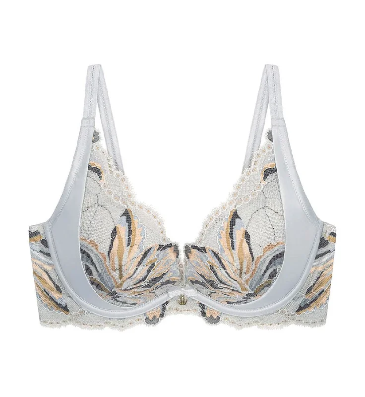 ARTISAN LACE DEEP V WIRED PUSH UP BRA 01 Sporty Wireless Bra