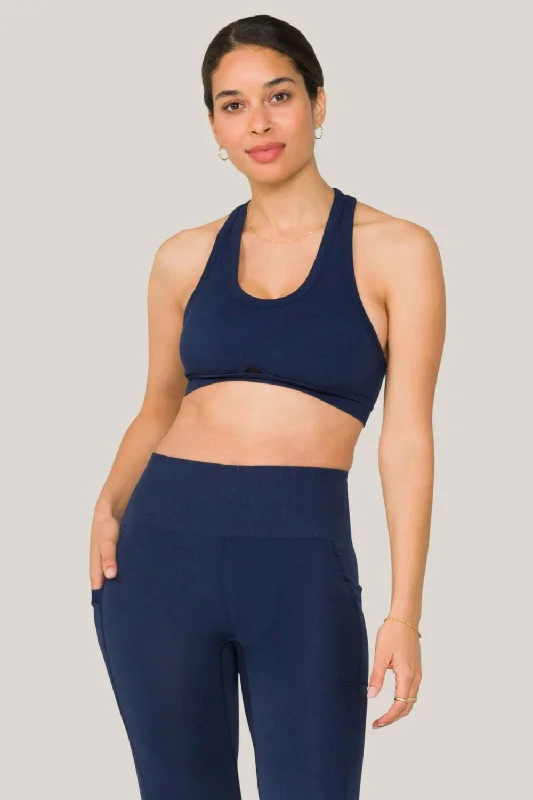 Barre Racer Bra Stretchy Wireless Bra