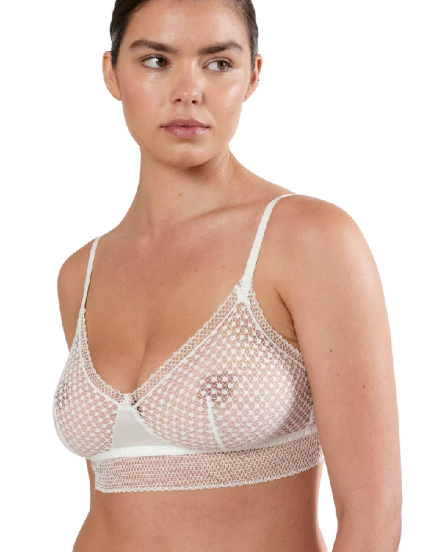 Bella Soft Triangle Bra, Ivory Cozy Sleep Bra