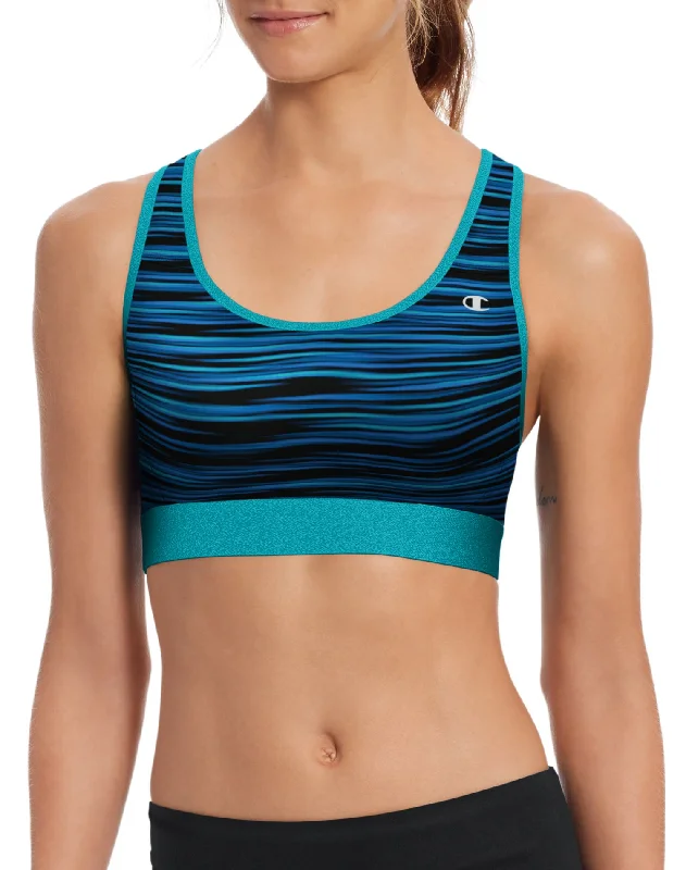 Upbeat Teal Blurred Stripe Print/Upbeat Teal