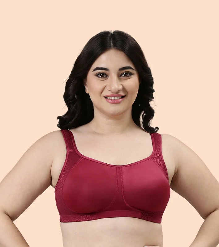 Comfort Minimizer Bra With Side Shaping Trendy Sports Bra