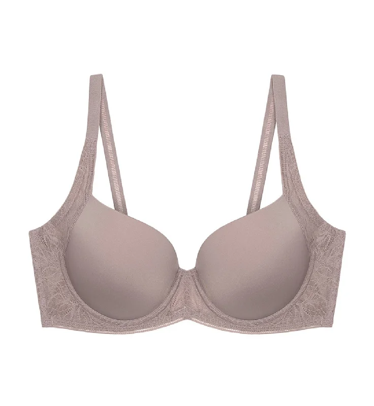 DECORATIVE INSIDE-OUT WIRED PADDED BRA Cotton Comfort Bra