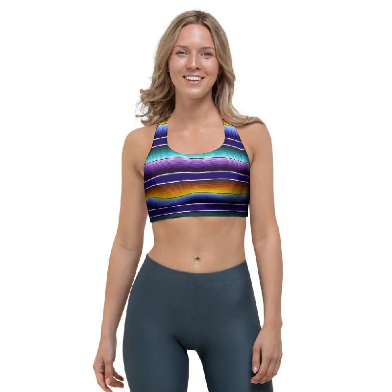 Serape Sports Bra Push-Up Padded Bra