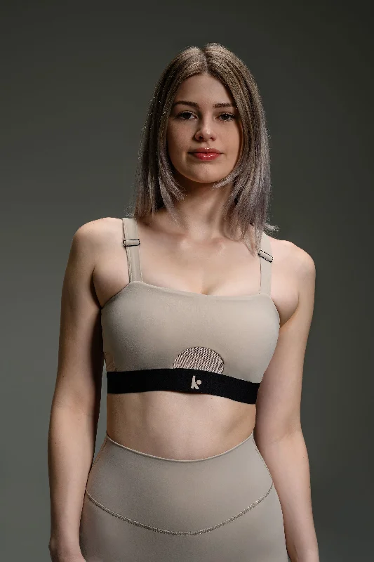 Square Bra Mesh II  - Dune Soft Support Bra