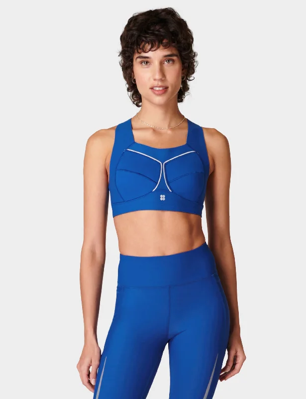 Zero Gravity Running Bra - Lightning Blue Push-Up Bra Set