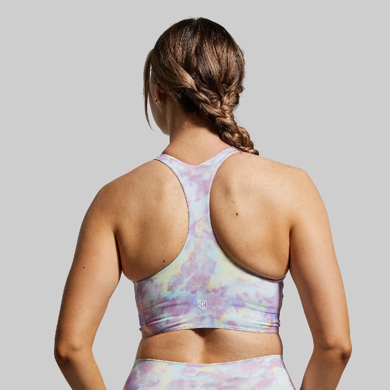 Synergy Cropped Sports Bra (Purple Sky) Chic Lace Underwear