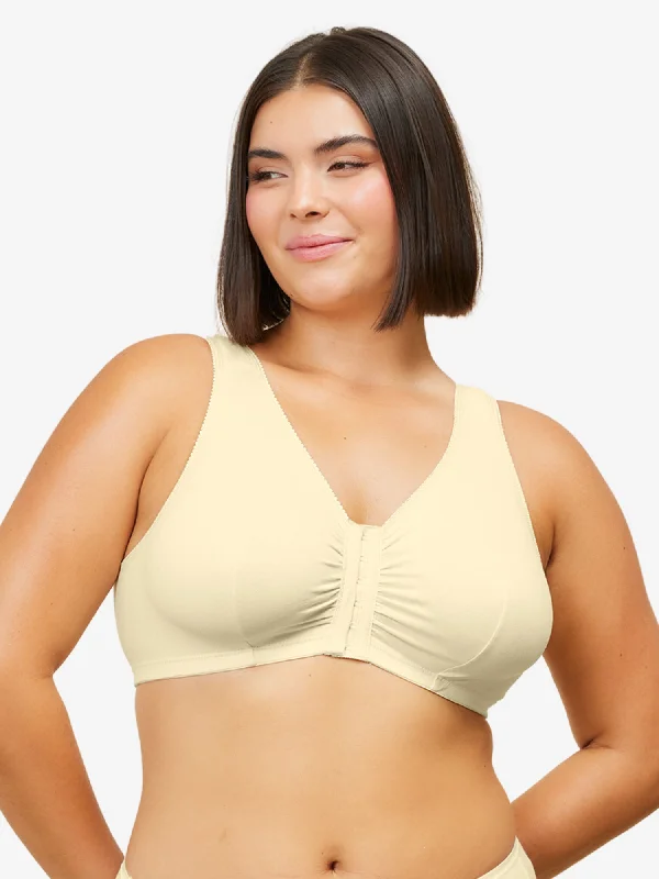 The Meryl - Cotton Front-Closure Comfort & Sleep Bra Wireless Lace Bra