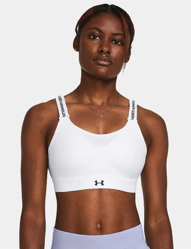 Infinity 2.0 High Sports Bra - White Comfortable Fit Bralette